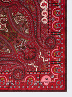 Printed silk twill scarf