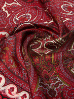 Printed silk twill scarf