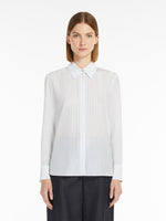 Printed crepe de chine shirt