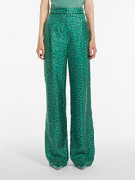 Silk palazzo trousers