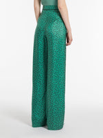 Silk palazzo trousers