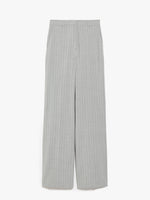Pinstripe wool trousers