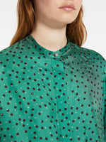 Silk blouse with collar sash