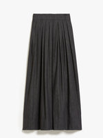 Denim-look cotton skirt