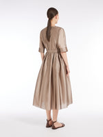 Long silk organza dress