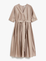 Long silk organza dress