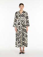 Printed cotton shirt dress