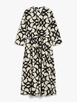 Printed cotton shirt dress