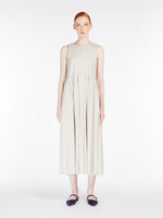 Sleeveless poplin dress