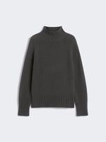Wool and cashmere yarn polo-neck sweater