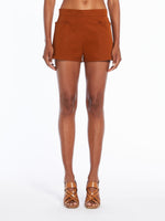 Stretch gabardine shorts