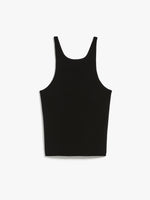 Halter neck top in vanisé wool