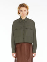 Pocket-detail poplin shirt