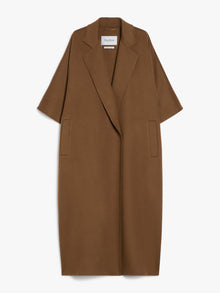 Camel Drap Cape Coat for Women - Tobacco - Max Mara UAE