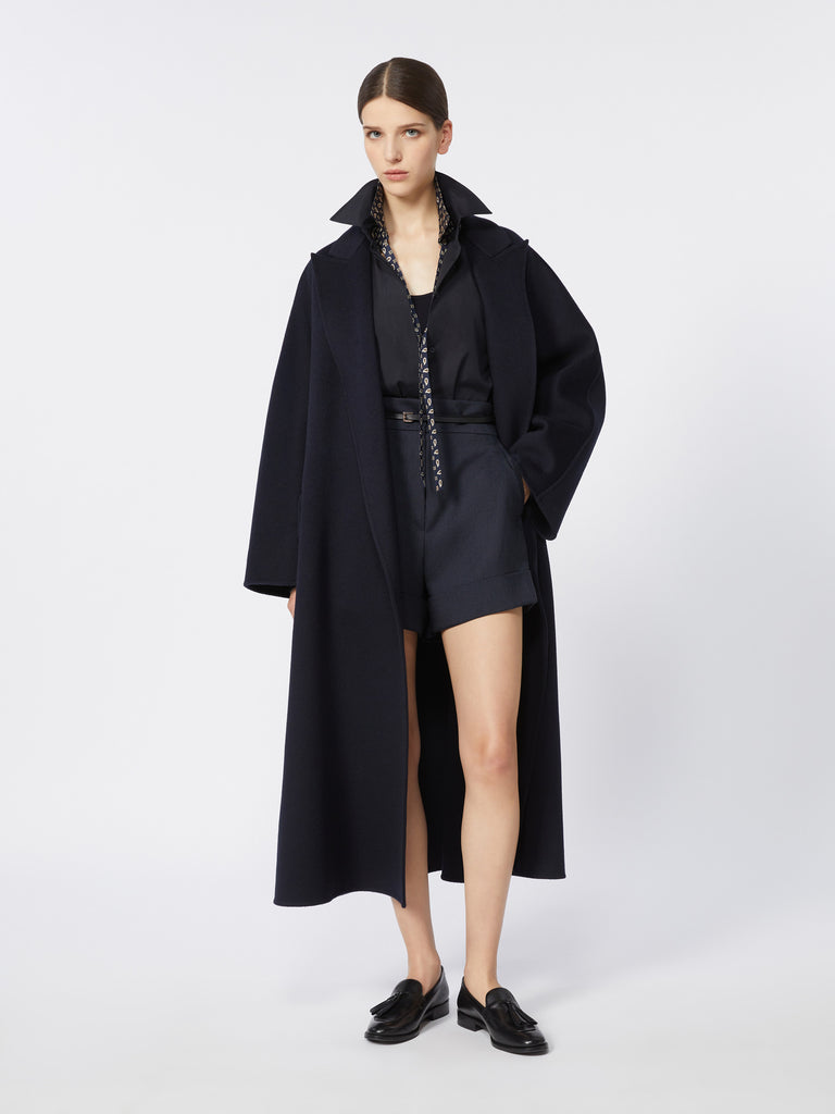 Oversized cashmere coat