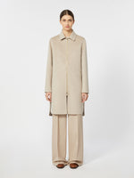 Straight-fit cashmere coat