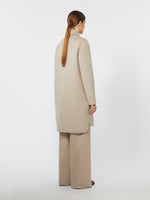 Straight-fit cashmere coat