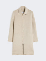 Straight-fit cashmere coat