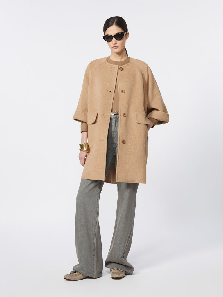 max mara camel broadcloth coat