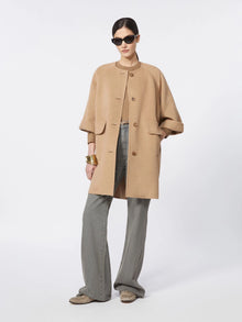 max mara camel broadcloth coat for women