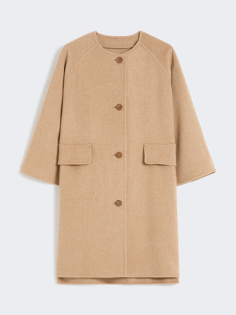 max mara camel broadcloth coat
