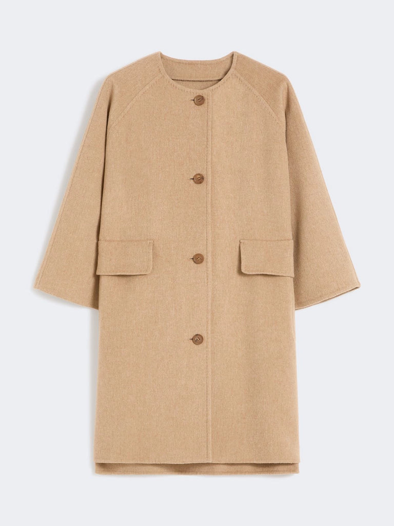 max mara camel broadcloth coat