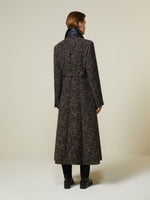 Boutonné·fabric redingote coat