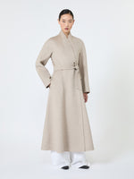 Cashmere Redingote Coat for Women - Sand - Max Mara UAE