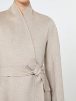 Cashmere Redingote Coat for Women - Sand - Max Mara UAE