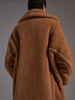Teddy Bear Icon Coat for Women - Camel - Max Mara UAE