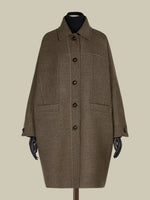Oversized double wool coat