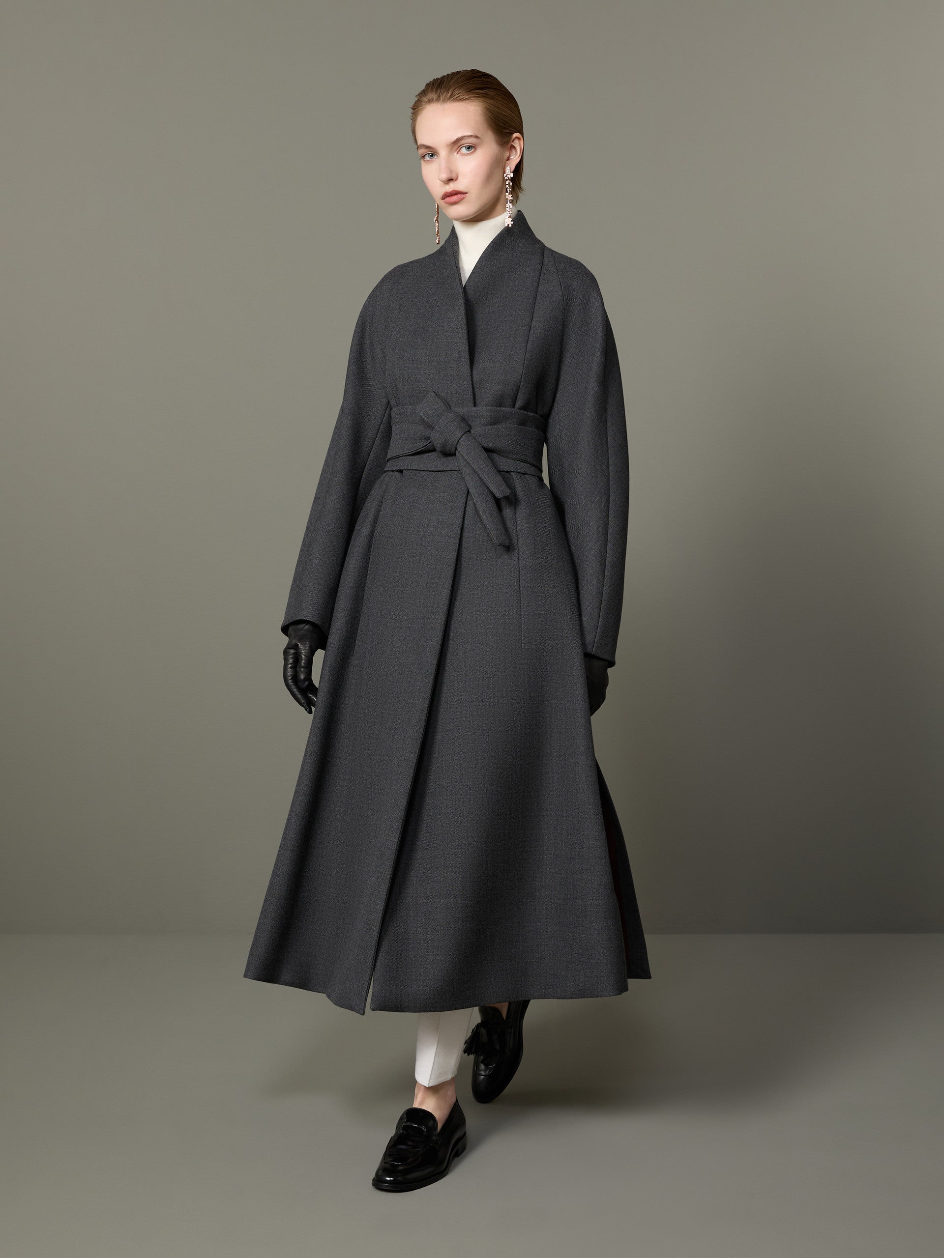 Max Mara Combed wool kimono coat for Women