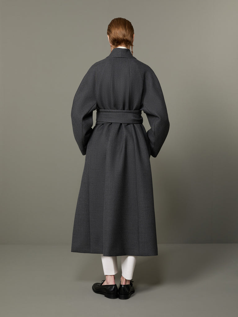 max mara combed wool kimono coat