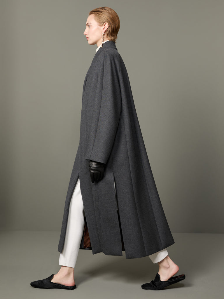 max mara combed wool kimono coat