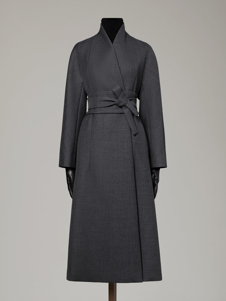 max mara combed wool kimono coat