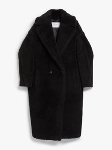 Teddy Bear Icon Coat In Alpaca And Wool for Women - Black - Max Mara UAE