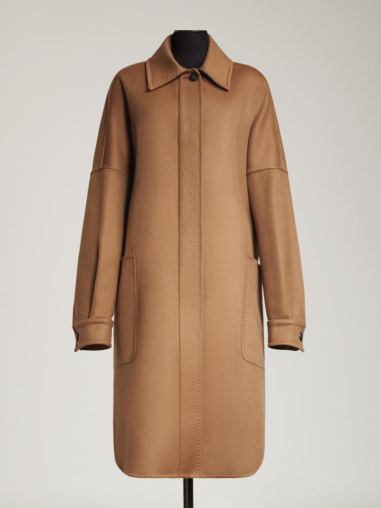 Oversized cashmere chemise coat