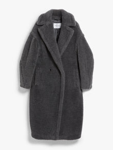 Teddy Bear Icon Coat for Women - Medium Grey - Max Mara UAE