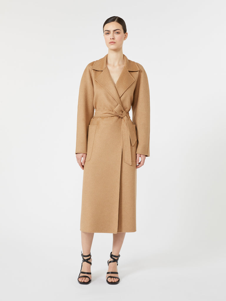 max mara long camel robe coat