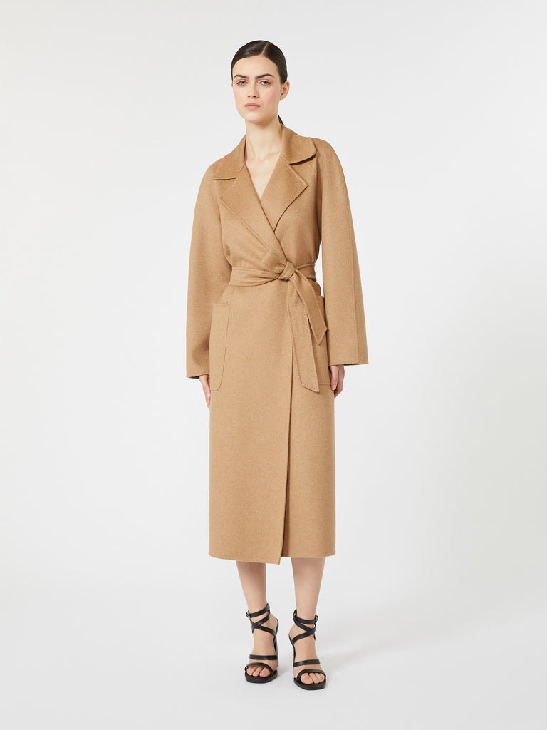 max mara long camel robe coat