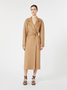 max mara long camel robe coat for women