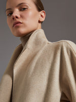 Midi cashmere cardigan coat - Sand