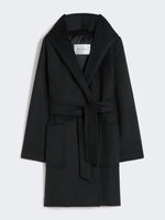 Camel Robe Coat for Women - Black - Max Mara UAE