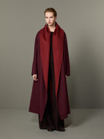 max mara reversible foulard coat in brushed cashmere for women