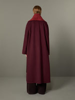 max mara reversible foulard coat in brushed cashmere for women