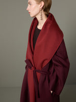 max mara reversible foulard coat in brushed cashmere for women