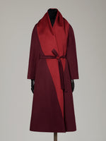 max mara reversible foulard coat in brushed cashmere for women