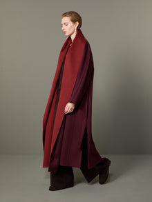 max mara reversible foulard coat in brushed cashmere for women