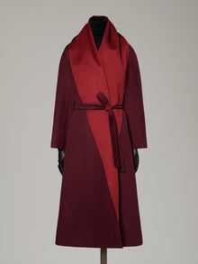 max mara reversible foulard coat in brushed cashmere for women