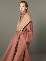 Max Mara Reversible foulard coat in brushed cashmere for Women